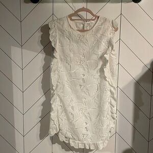 White lace dress